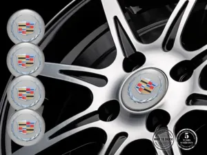 Cadillac Decalcomania Cupola Stile Distintivi Ruota Custom